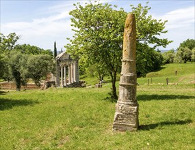 Obelisk of Agyieus, Apollonia Archaeological Park, Pojan, Albania, Unesco World Heritage site,