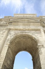 Relief on the archway of the city foundation arch, triumphal arch, UNESCO, Roman period, antique,