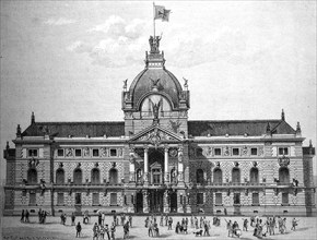 The imperial palace in Strasbourg, Palais du Rhin, Rhine Palace, Imperial Palace, France, 1890,