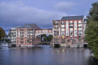 Residential complex, former castle mill, Krakauer Straße, Havel, Brandenburg, Germany, Europe