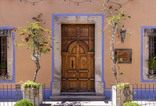 Durango colonial and colorful historic city center near central plaza and Cathedral Basilica