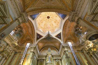 Guanajuato, Mexico-17 April, 2019: Interiors Basilica of Our Lady of Guanajuato (Basílica de