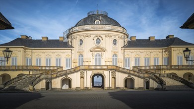 Solitude Palace in the Rococo architectural style (Johann Friedrich Weyhing, Philippe de La