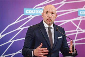 Alexander Hoffmann, Deputy First Parliamentary Secretary of the CSU in the Bundestag, at press