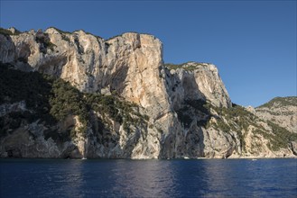 Rocky coast, Gulf of Orosei National Park, Baunei, Nuoro, Sardinia, Italy, Europe