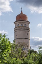 The historic Deininger Tor, built around 1517, Nördlingen, Bavaria, Germany, Europe