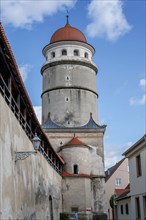 The Löpsinger Tor, the gate was rebuilt around 1590, Nördlinen, Bavaria, Germany, Europe