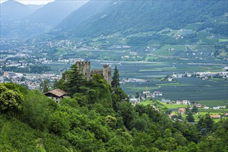 The Brunnenburg below Castle Tyrol, home of the de Rachewiltz family and the Ezra Pound Literature