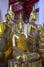 Buddha statues in Wat Arun, Temple of Dawn, Bangkok, Thailand, Asia