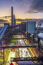 The ice rink at the Zollverein coking plant, UNESCO World Heritage Zollverein Coal Mine Industrial