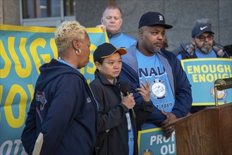 Detroit, Michigan USA, 6 November 2023, Postal workers rally to protest the increasing number of