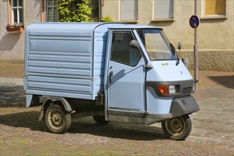 Motorised tricycle with loading area, Piaggio Ape 50, van, three-wheeled scooter, motor vehicle,