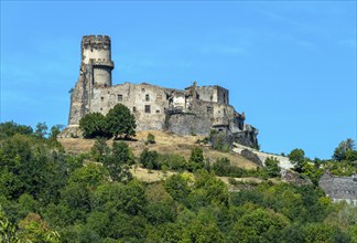 Tournoel medieval castle in the municipality of Vovic. Puy de Dome department. Auvergne Rhone Alpes