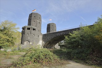 Historic bridgehead of the Ludendorff Bridge in Remagen, Rhineland-Palatinate, Upper Middle Rhine