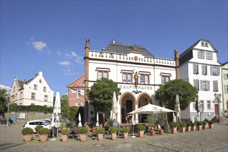 Market Square with Main Guard in Late Classicism Style, Domplatz, Wetzlar, Hesse, Germany, Europe