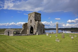 St Mary's Augustinian Priory, Augustinian Monastery St. Marien, Devenish Island, Lough Erne,