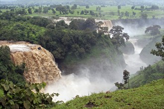 The Blue Nile Falls, Tis Abay, Tis Issat near Bahar Dar, Ethiopia, East Africa, Africa