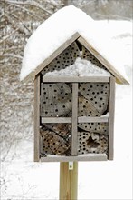 Insect hotel, nesting aid for insects, nature conservation, nesting aid for wild bees