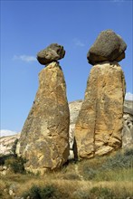 Tuff rocks, fairy fireplaces, Love Valley, Göreme, Cappadocia, Turkey, Asia