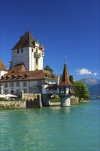 Oberhofen Castle, Thun, Lake Thun, Switzerland, Europe