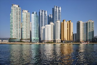 BUSAN, SOUTH KOREA, APRIL 13, 2017: Marine city expensive and prestigious residential area