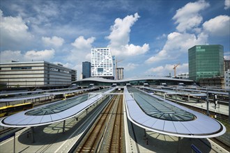 UTRECHT, NETHERLANDS, MAY 25, 2018: Utrecht bus and railway station Utrecht Centraal. Utrecht,