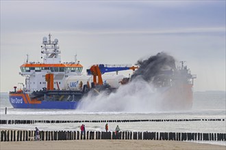 Trailing suction hopper dredger Vox Apolonia of Van Oord, Dutch maritime contracting company