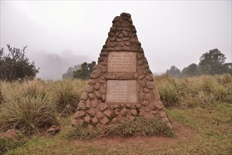 Graves of Bernhard Grzimek and Michael Grzimek at the edge of the Ngorongoro Crater, Ngorongoro