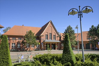 Seebad Heringsdorf railway station, Usedom, Mecklenburg-Vorpommern, Germany, Europe