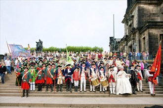 Baroque Festival Dresden. For the 3rd Baroque Festival in Dresden, there was a parade of all