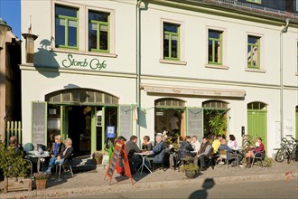 Altkötzschenbroda village green with numerous restaurants and quaint pubs