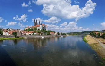 Meissen castle hill with cathedral