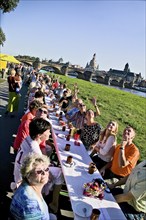 Longest coffee table in the world in Dresden