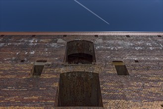 Detail of the masonry of the Congress Hall in the inner courtyard, unfinished National Socialist