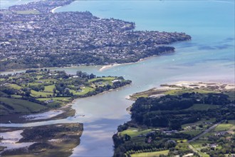 Flug, Landung, Auckland, Neuseeland