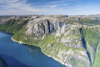 Mountains by the Lysefjord, Lysebotn, Rogaland, Norway, Europe