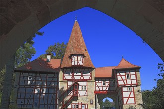 The Rödelsee Gate, south side, Iphofen, district of Kitzingen, Lower Franconia, Bavaria, Germany,