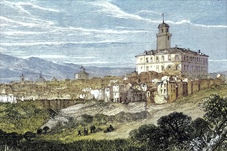 Monte Rotondo in the Papal States, 1869, Rome, Italy, Historic, digitally restored reproduction of