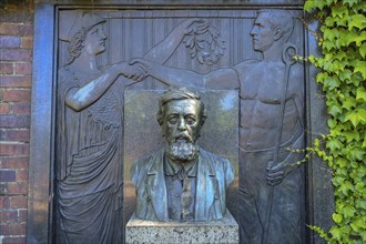 Grave of Wilhelm Liebknecht, Socialist Memorial, Friedrichsfelde Central Cemetery, Gudrunstrasse,