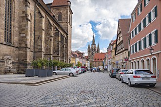 Martin-Luther-Platz in Ansbach, Bavaria, Germany, Europe