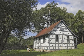 Henneberg Open-Air Museum at Veßra Monastery, Hildburghausen County, Thuringia, Germany, Europe