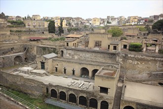 Ruined city of Herculaneum, Campania, Italy, Europe