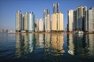 BUSAN, SOUTH KOREA, APRIL 13, 2017: Marine city expensive and prestigious residential area