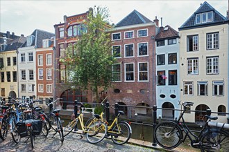 UTRECHT, NETHERLANDS, MAY 25, 2018: Bicycles which are a very popular transport in Netherlands