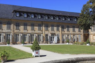 Bayreuth, view from the court garden the New Palace, Bayreuth, Upper Franconia, Bavaria, Germany,