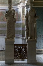 Sculptures in the Roman Baths in Sanssouci Park in Potsdam, Brandenburg, Germany, Europe