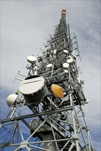 Radio Tower, Monte San Salvatore, near Lugano, Ticino, Switzerland, Europe