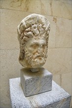 Roman bust from the 2nd century AD, Museum of Roman Theatre, Cartagena, Region of Murcia, Spain,