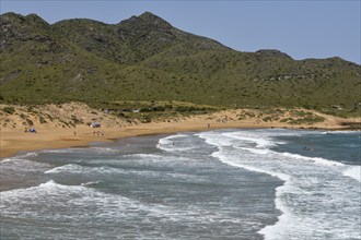 Playa de Calblanque, beach in the regional park Monte de las Cenizas y (Peña) del Águila, near