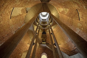 Interior shot, view of the bell tower, French Cathedral, Gendarmenmarkt, Berlin, Germany, Europe